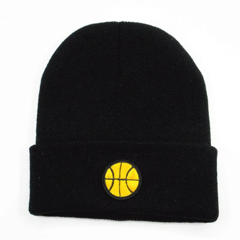 

Баскетбольная хлопковая утепленная вязаная шапка с вышивкой, зимняя теплая шапка, шапочки, Шапка-бини для детей, мужчин и женщин, 306