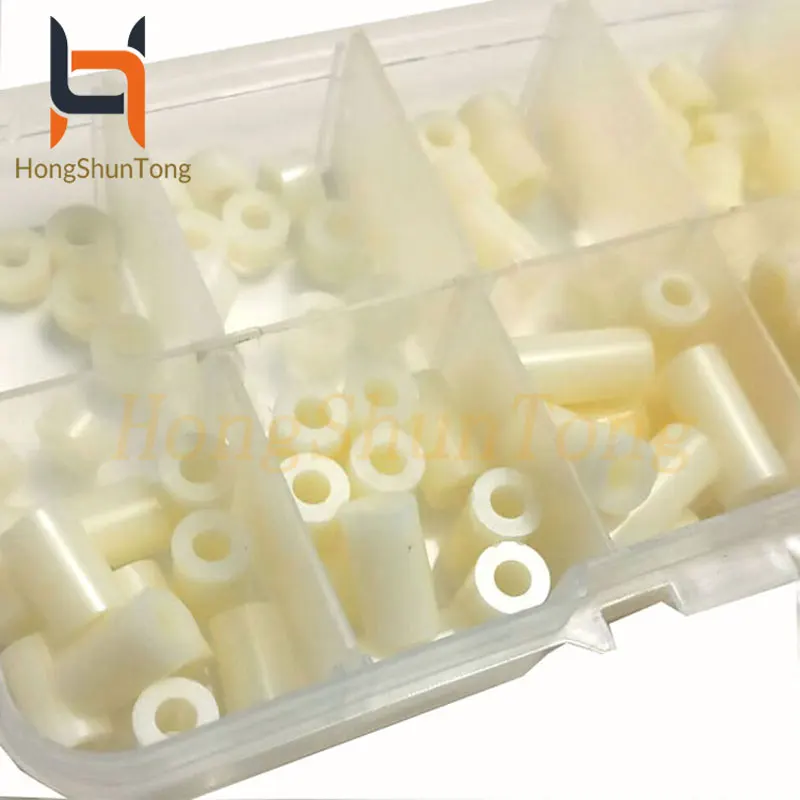 100 шт M3 ABS шайба круглое отверстие прокладка прямой через колонны Набор 3 мм 20