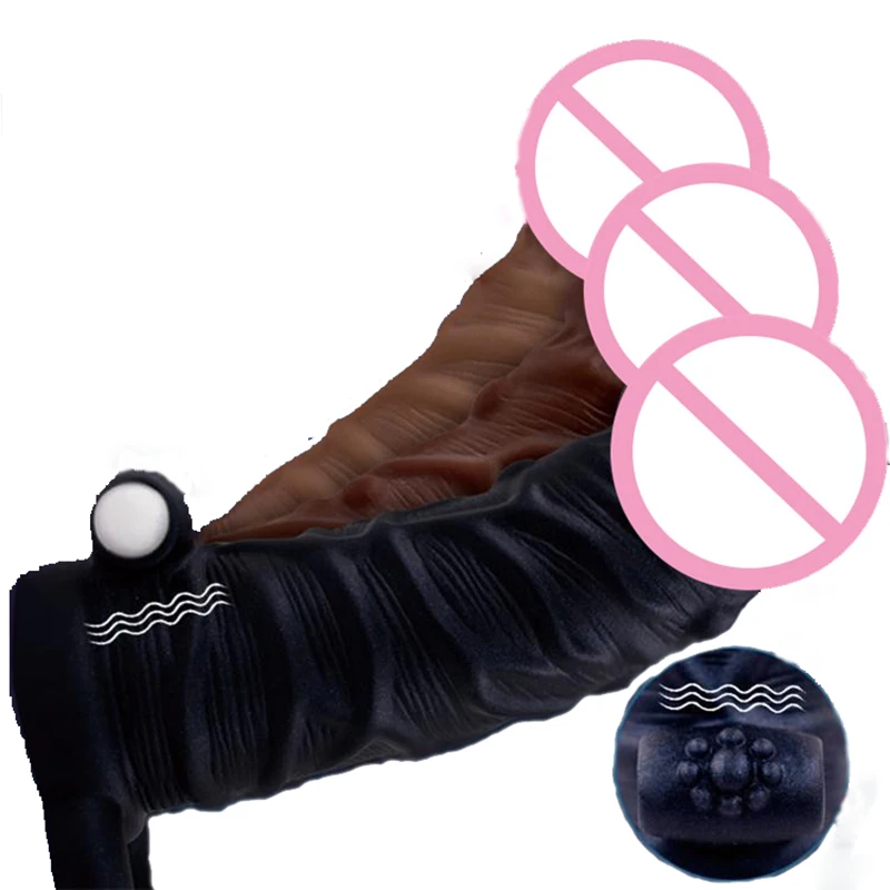 Мягкий силиконовый увеличитель для мужского пениса|Презервативы| |