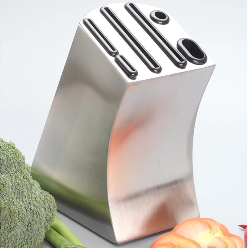 

2020 Multif Knife Stand Holder for Kitchen Knife Stainless Steel Cooking Knife Holder Stand Block High End Kitchen Accessories
