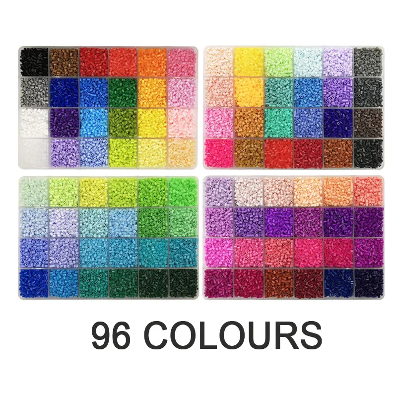 96(ABCD) YantBeads 2,6 мм Мини бусины комплект ювелирных изделий 96/120/144 цвета 550 шт. цветов DIY Хама бусины железных шариков высокое качество подарок - Цвет: 96(ABCD)