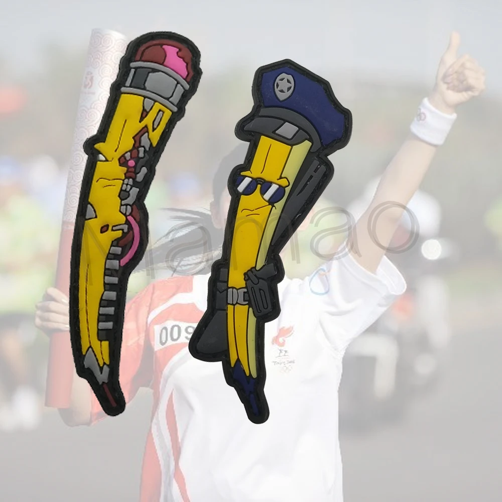 3D нашивка из ПВХ для фонарь Резиновый значок фонаря аппликация эмблема крышек