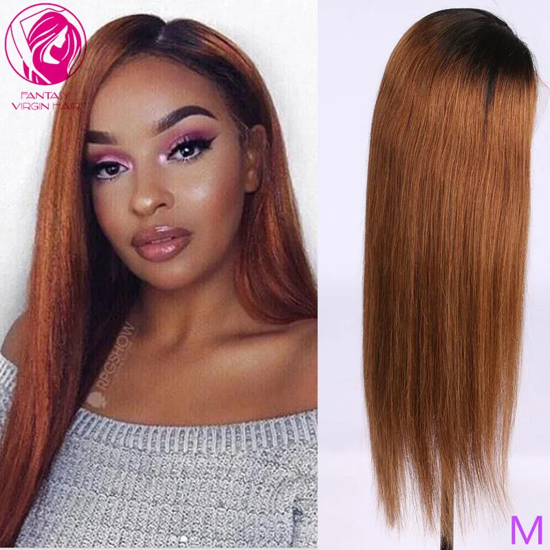

Ombre 1b/30 Human Hair Lace Front Wig 13x4/13x6 Straight Lace Wigs Malaysian Remy Hair for Women Glueless 150% 180% Preplucked