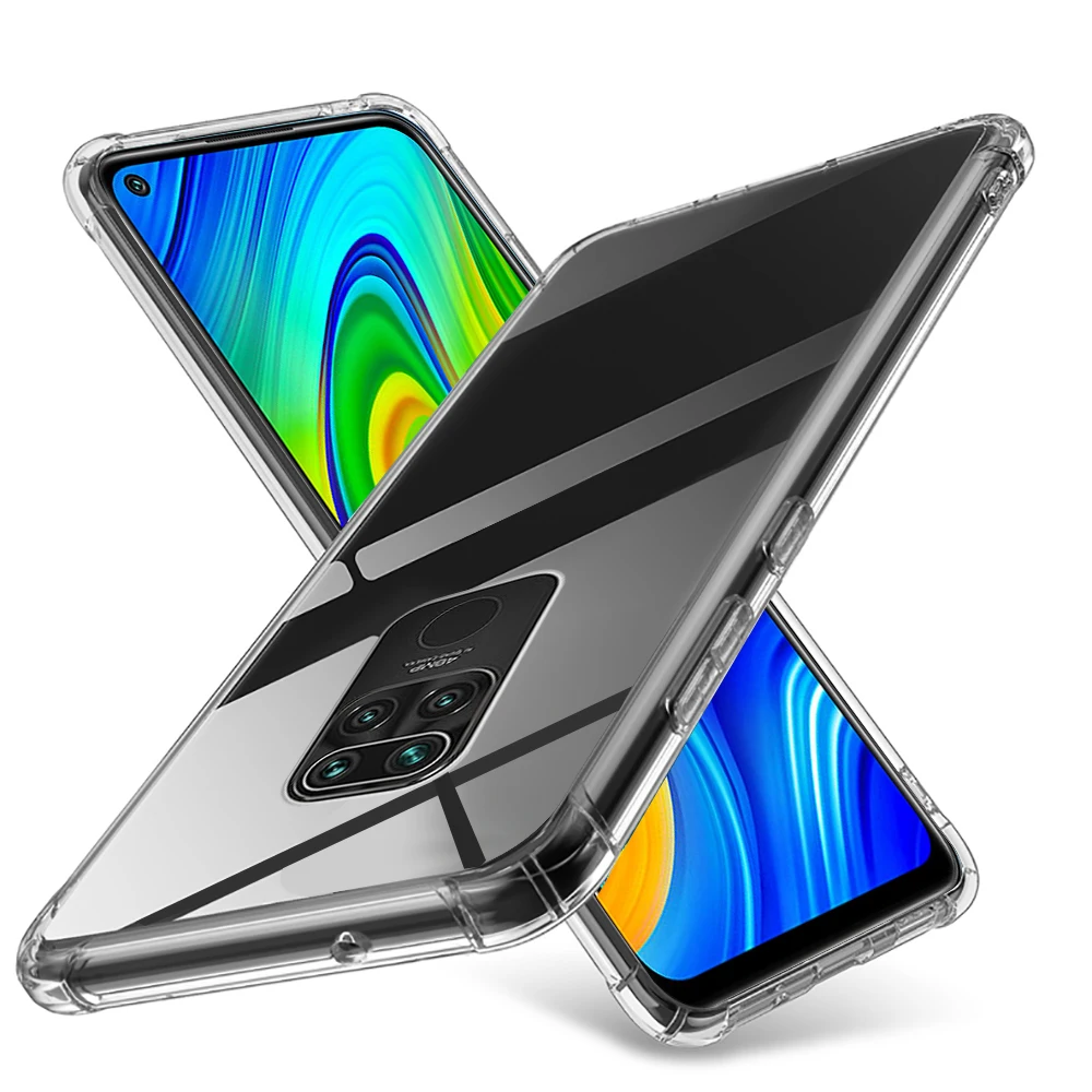 Чехол для redmi note 9 прозрачные мягкие чехлы xiaomi pro не s redmy 9a 9c redmi9 a c противоударный