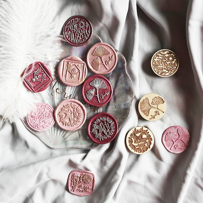 

3 см цветок Sealling воск печать кошка горный сургучная печать фон для фотосъемки с изображением деревянного штамп заменить Медь голова хобби д...