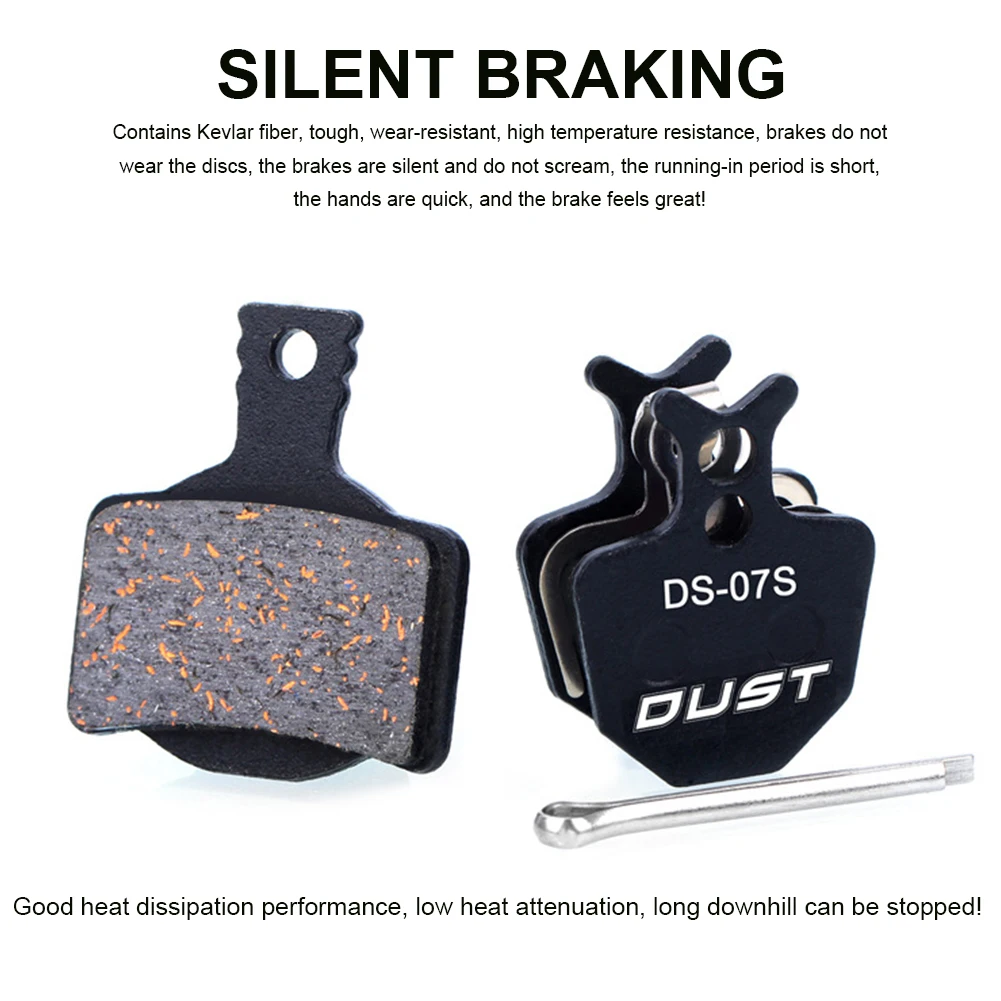 

Bike Disc Brake Pads Set Black Wear-Resistent 03S/06S/07S/12S/20S Mountain Bike Hydraulic Disc Brake Pad Cycling Brake Pad