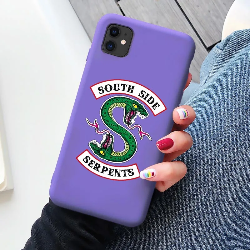 Американский ТВ ривердейл Southside Serpents чехол для телефона iPhone 11 Pro MAX XR X XS 7 8 6s Plus