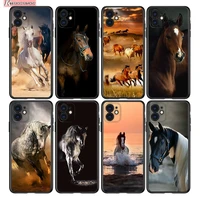 running horse clydesdale silicone cover for apple iphone 13 12 mini 11 pro xs max xr x 8 7 plus 6 se phone case