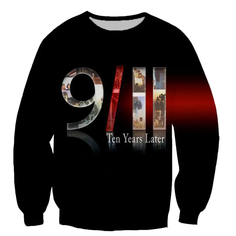 

Commemorating 9/11 3D all printing cool T-shirt harajuku style t shirt /hoodies/ sweatshirts/summer tops