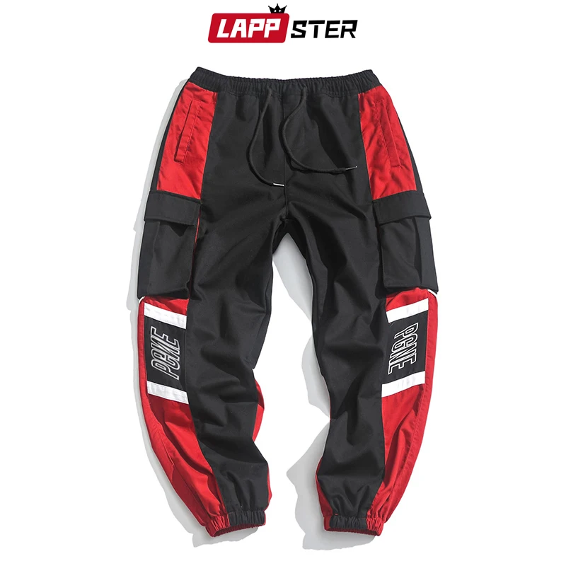 Мужские брюки-карго LAPPSTER уличные комбинезоны в стиле хип-хоп лоскутные джоггеры