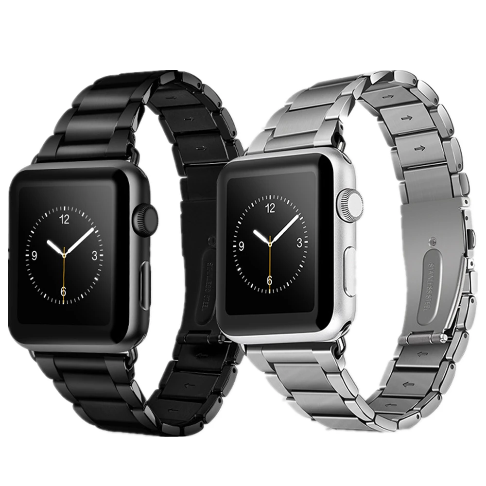 

For Apple Watch Strap Correas 44mm 40mm Series 5 4 Bracelet for Iwatch Band 42mm 38mm Series 3 2 1 Stainless Steel Bands Belt