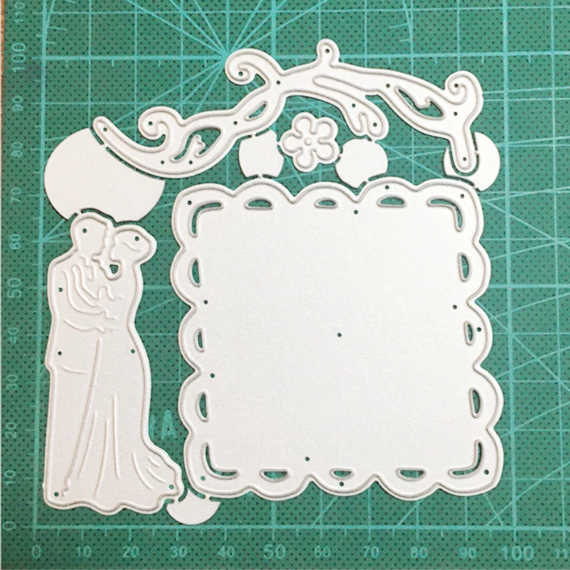 Ремесленные штампы металлические пара фона рамка скрапбукинг бумажный нож форма