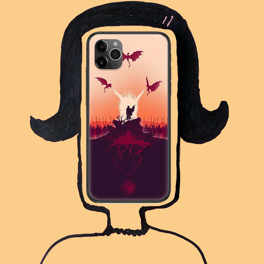 

Valar Morghulis Throne Phone Case Cover Hull For iphone 5 5s se 2 6 6s 7 8 12 mini plus X XS XR 11 PRO MAX black tpu coque art