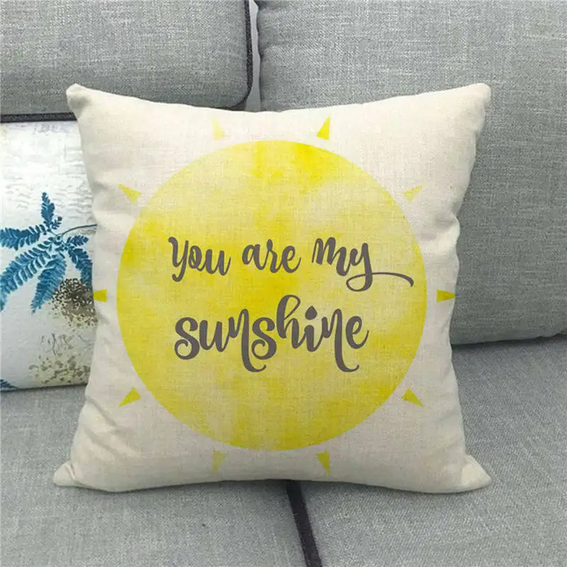 Оптовая продажа наволочка Rv and hello sunshine дизайн Чехол для подушки