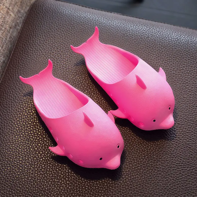 

2021 new summer children's slippers parent-child men and women sandals soft bathroom bath Baotou beach slippers