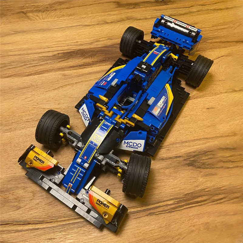 

IN STOCK NO BOX 023007 SF90 sports car Renault RS18 Building block model boy birthday present support drop shipping 1100PCS