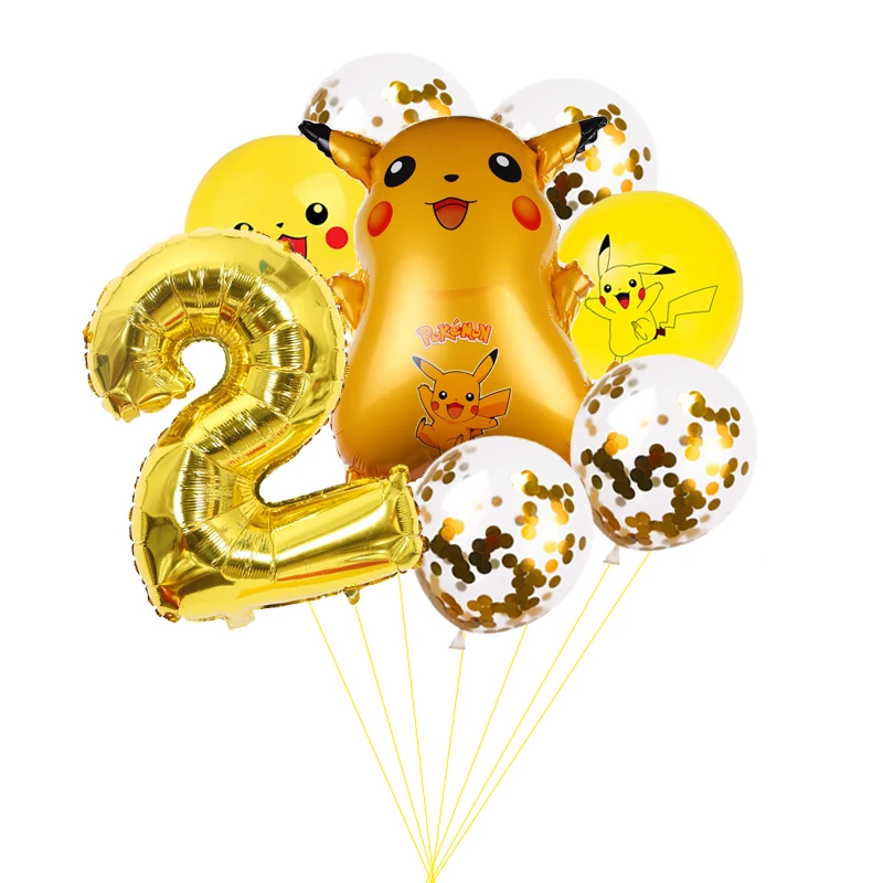 1 комплект Пикачу Покемон Дженни черепаха Алюминий набор воздушных шариков с