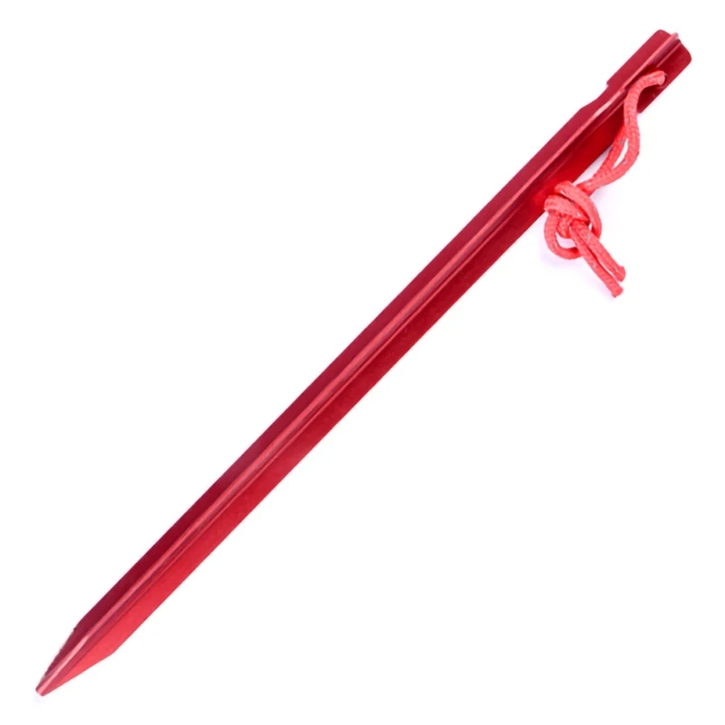 Профессиональные алюминиевые штыри для палаток 23 см с веревкой гвоздиками