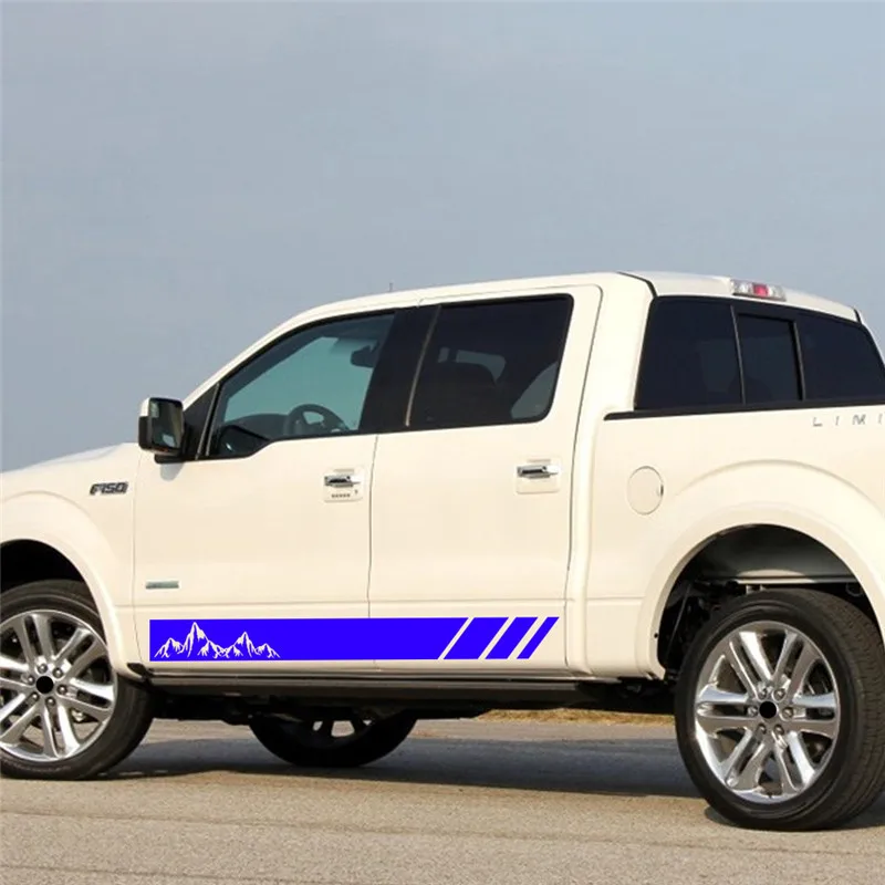 

Pick-up Truck Car Side Stripes Side Skirts Graphics Decals Stickers For Renault Alaskan Duster Oroch