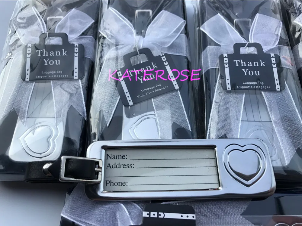 (10 шт./лот) Бесплатная доставка + хромированная бирка для багажа с сердечком и