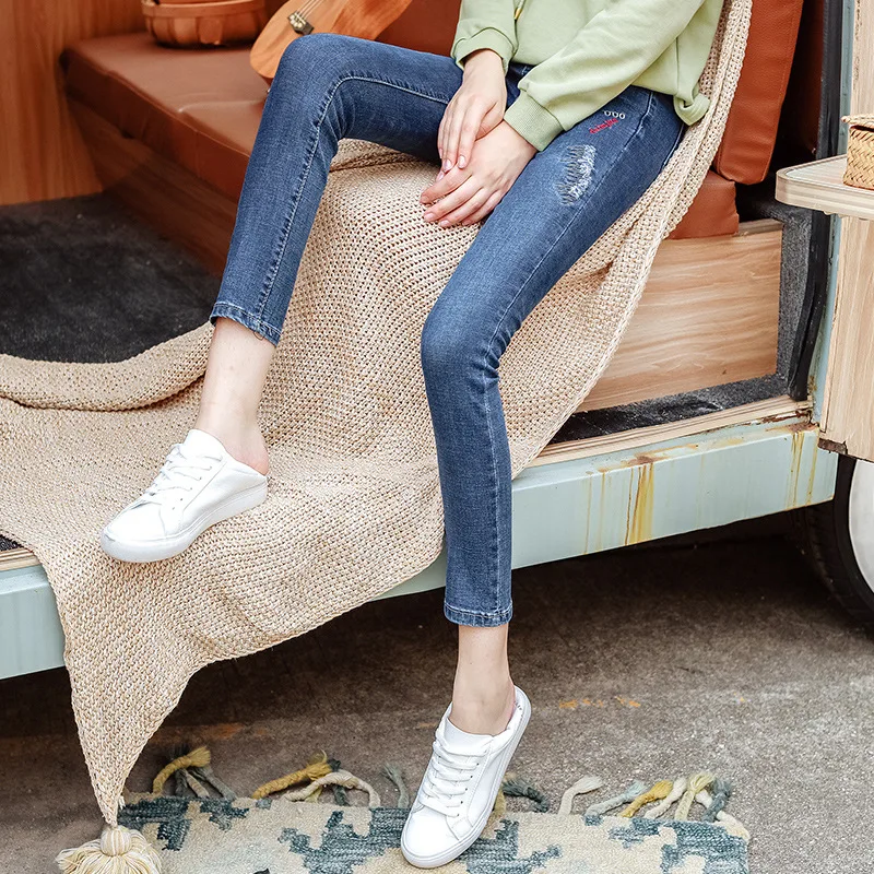 Женские обтягивающие джинсы для мам женские с высокой талией эластичные