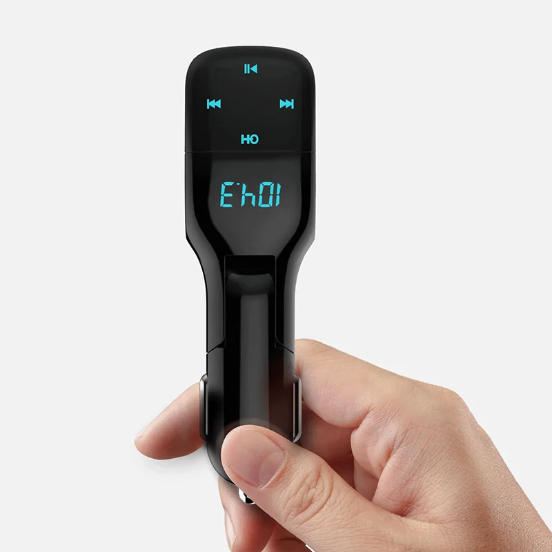 Универсальный Алюминий сплав двойной зарядное устройство usb интеллигентая(ый) зарядки сигареты Зажигалка на электропитании автомобиля Зарядное устройство Bluetooth автомобильный FM радио