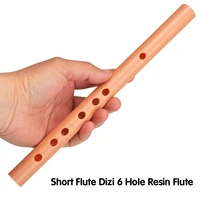6 hole resin short flute dizi clarinet with flute membrane traditional chinese musical instrument key of a for beginner practice