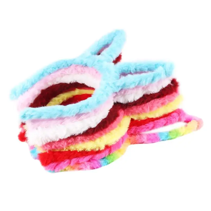 

9pcs Kids Headbands Plush Rabbit Ears Hairbands Lovely Hair Accessories