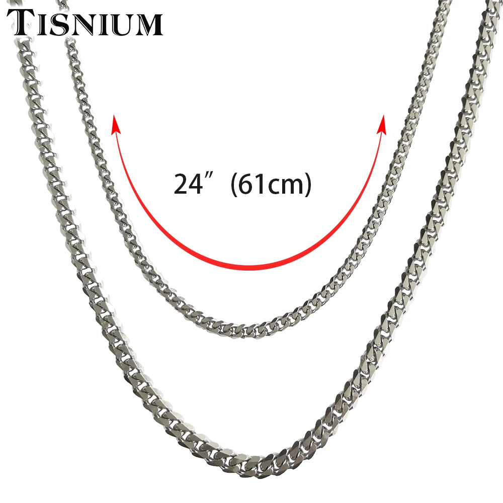 Ожерелье tisium 6 мм из кубинской цепи для мужчин и женщин чокер на Хэллоуин