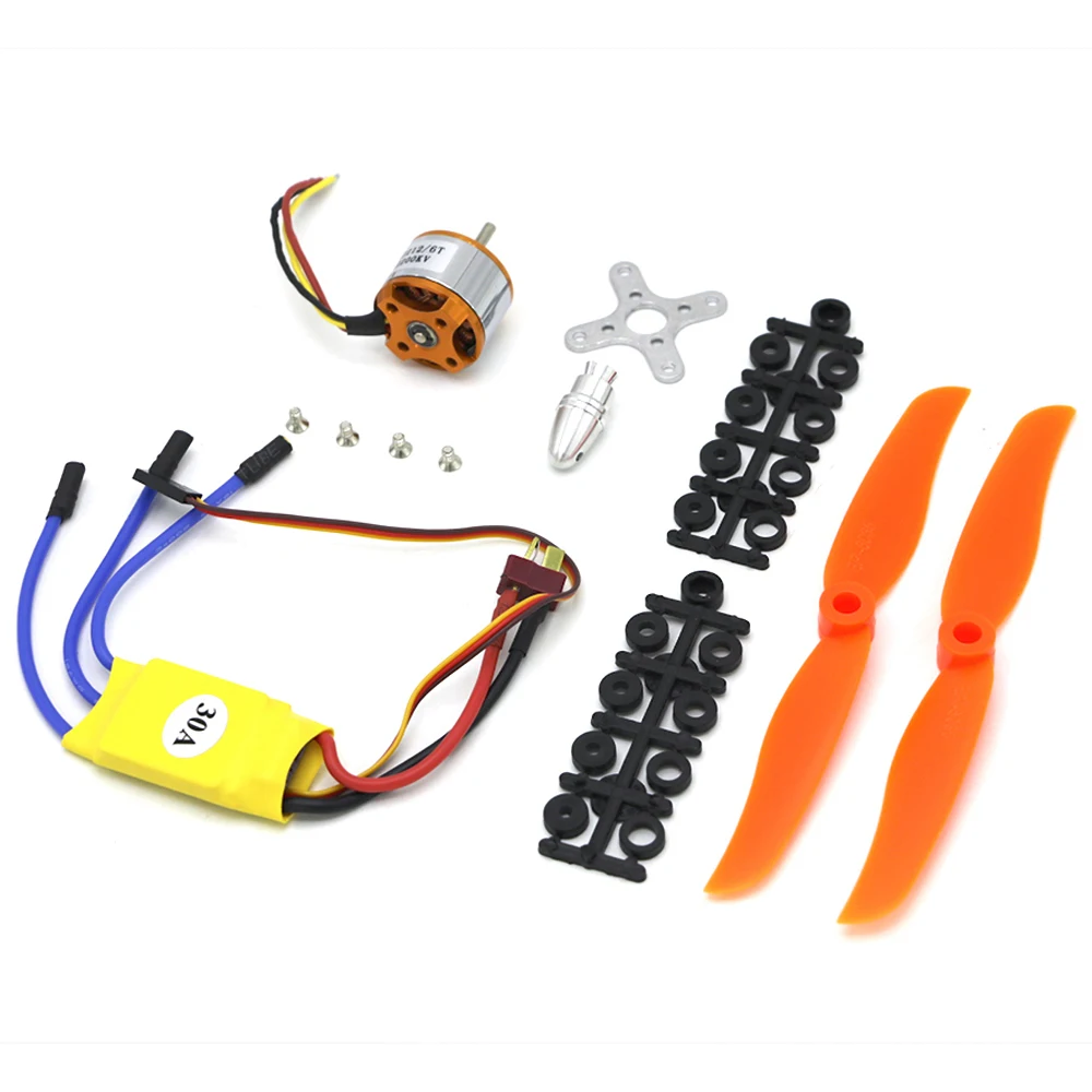 A2212 2200KV бесщеточный двигатель и 30A/40A ESC 6035 пропеллер SG90 9G микро сервопривод для RC