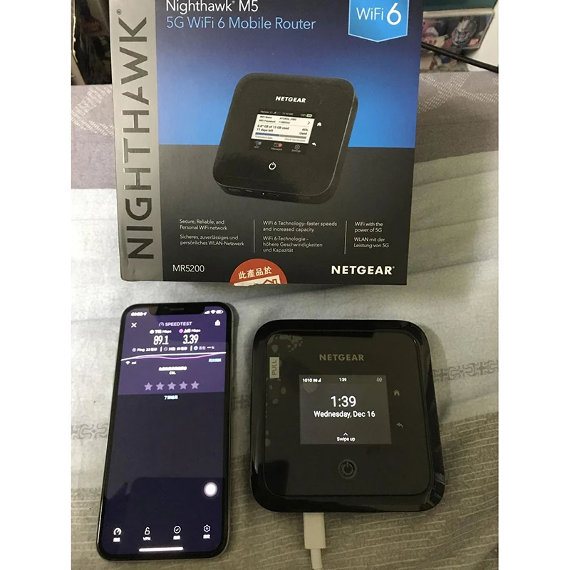 Netgear Nighthawk M5 MR5200 5G NR Sub6 ГГц НСА n1/n3/n5/n7/n8/n20/n28/n38/n40/ n77/n78 Карманный роутер модем|3G