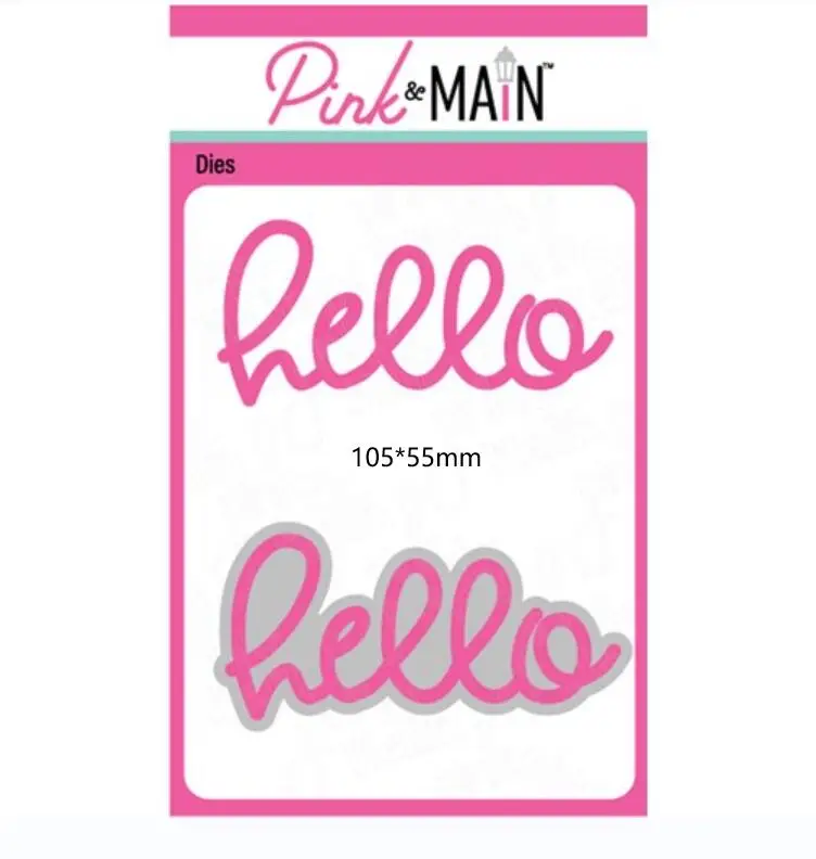 

Hello metal Cutting dies card Scrapbooking Stencil Cut Die For DIY Card Crafts Handmade