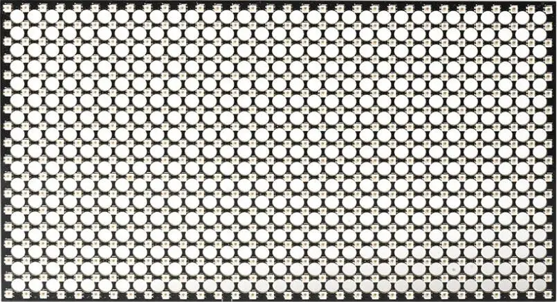 Black Panel 576 пикселей WS2812B мини rgb-матрица панель экран 18x32 высокой плотности цифровой индивидуально адресуемый полный цвет мечты DC5V - Испускаемый цвет: Black Panel