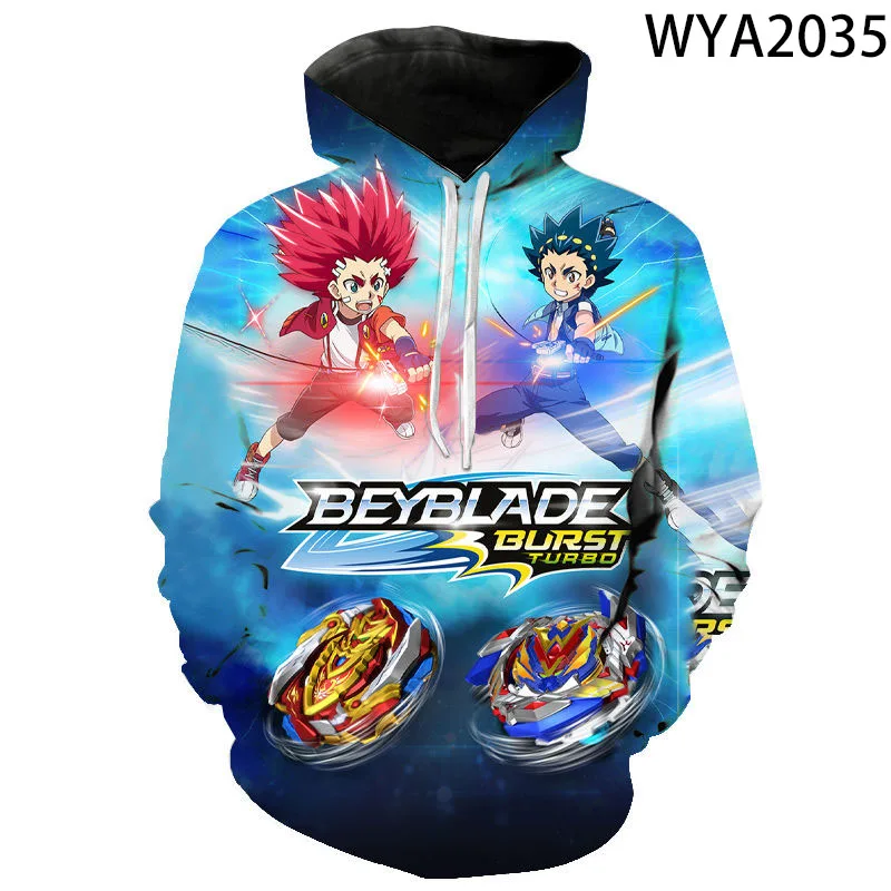 Толстовка Beyblade Burst с 3D принтом Модный пуловер длинным рукавом для мужчин и женщин