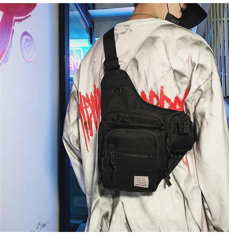 

Повседневная мужская сумка через плечо, нагрудная сумка для мужчин, дорожные сумки-мессенджеры, Сумка с одним ремешком сзади