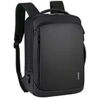 Мужской деловой рюкзак PUIMENTIUA, для ноутбука, водонепроницаемый, с USB-портом для зарядки