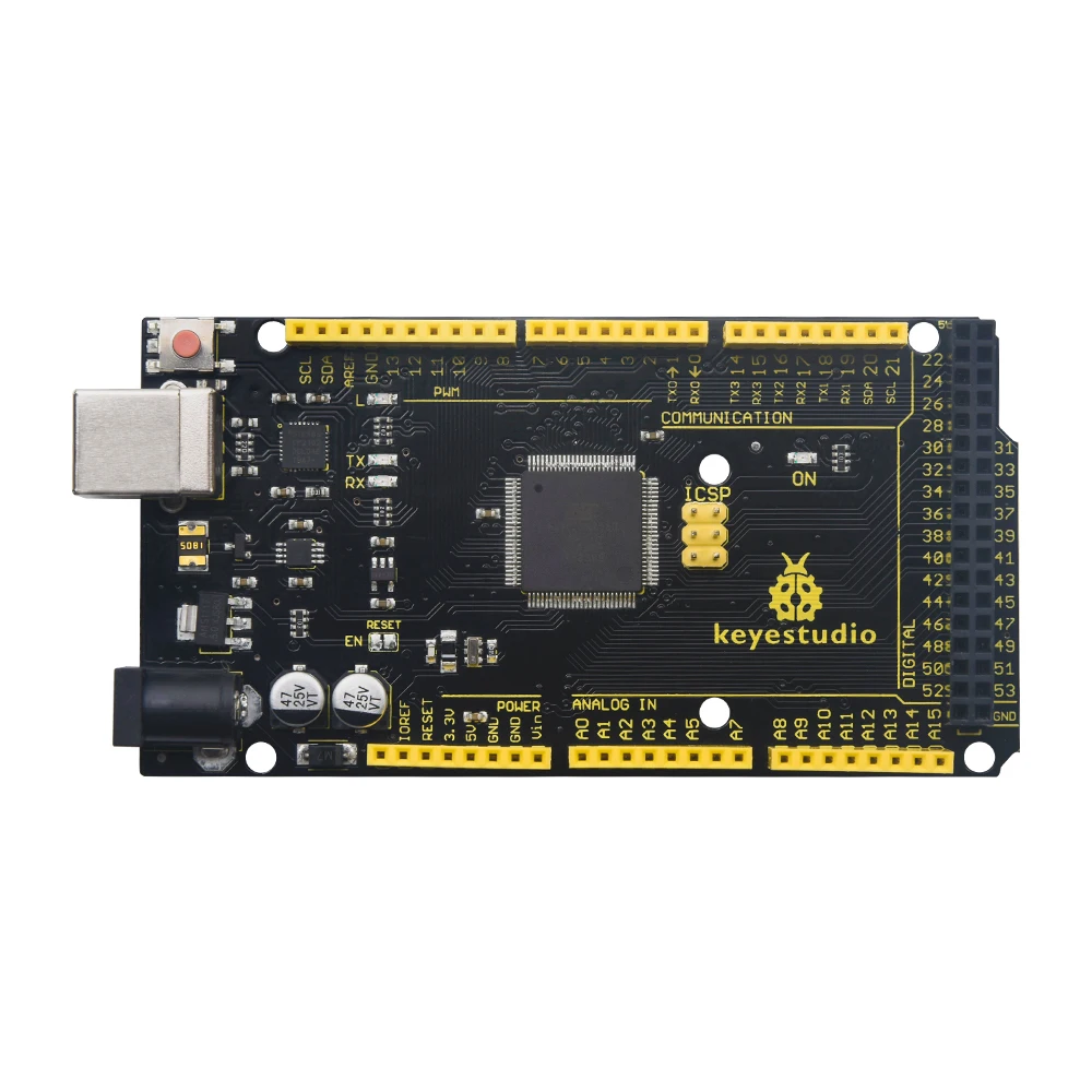 2020 NEW Keyestudio MEGA  Development  2560 Board w/USB Serial Chip CP2102 +USB Cable Compatible For Arduino Mega 2560