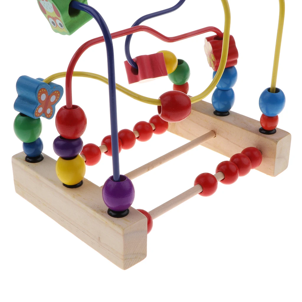 

Prettyia BABY WOODEN ACTIVITY ABACUS TOY CHILDREN LEARNING BEAD