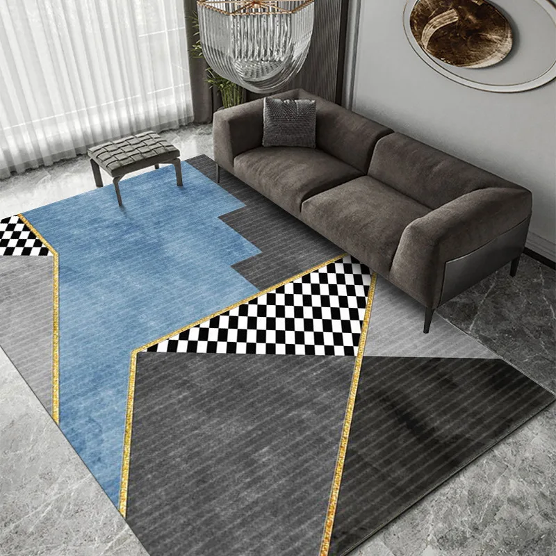 

Nordic Geometry Office Covered with 3d Carpet Hotel Room Carpet Bedroom Bedside Carpet Living Room Coffee Table Pad