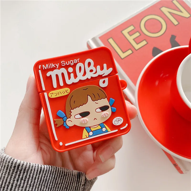 Силиконовый чехол для наушников с японской шоколадной едой Fujiya молочный сахар