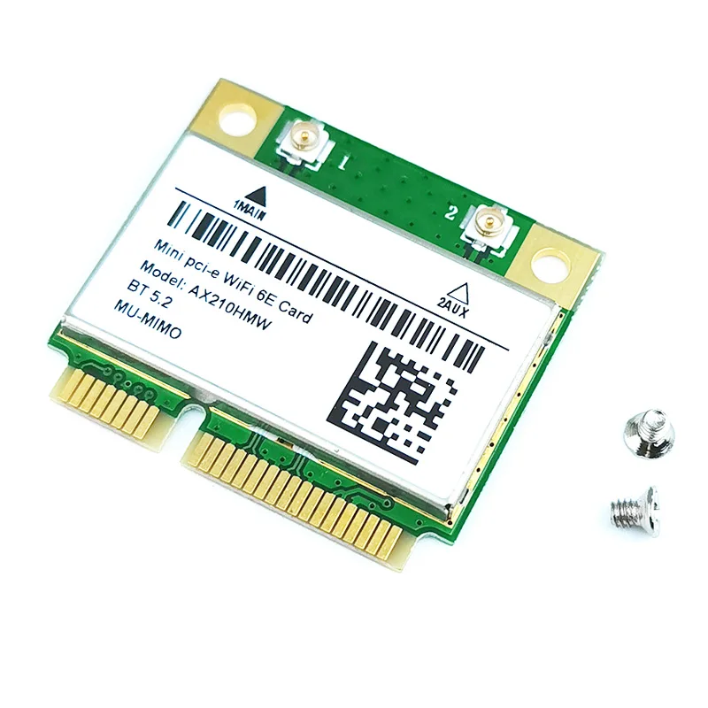 AX210HMW MINI PCIE AX210 WIFI adapter 5374Mbps wifi 6E 5G/6G wireless network card 802.11AX/AC BT 5.2 MU-MIMO For Windows10 | Компьютеры и