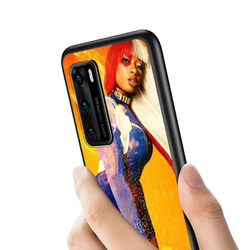 

Hot Megan thee stallion Rapper Style for Huawei P40 P30 P20 Pro P10 P9 P8 Lite E Pro P Smart Z Plus 2020 2019 Phone Case