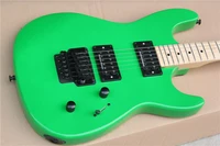 order booking 6 strings guitar green guitartremolo bridge h hpickupsblack buttonsmaple neckbasswood body