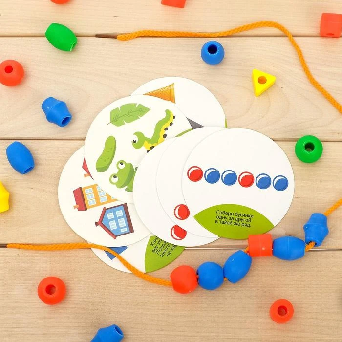Lacing with cards 60 pcs. 16 educational tasks according to the Montessori method for children creativity hobbies games home and kindergarten |