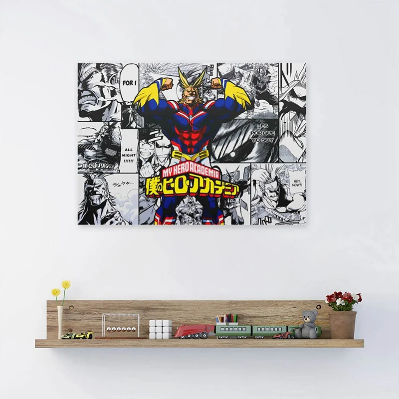 My Hero Academy свиток живопись японского аниме плакат на стену Бумага плакат художественное украшение для дома