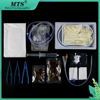 disposable sterile urethral catheterization kits 2 way silicone foley catheter men and women with urine drainage bag urine bag