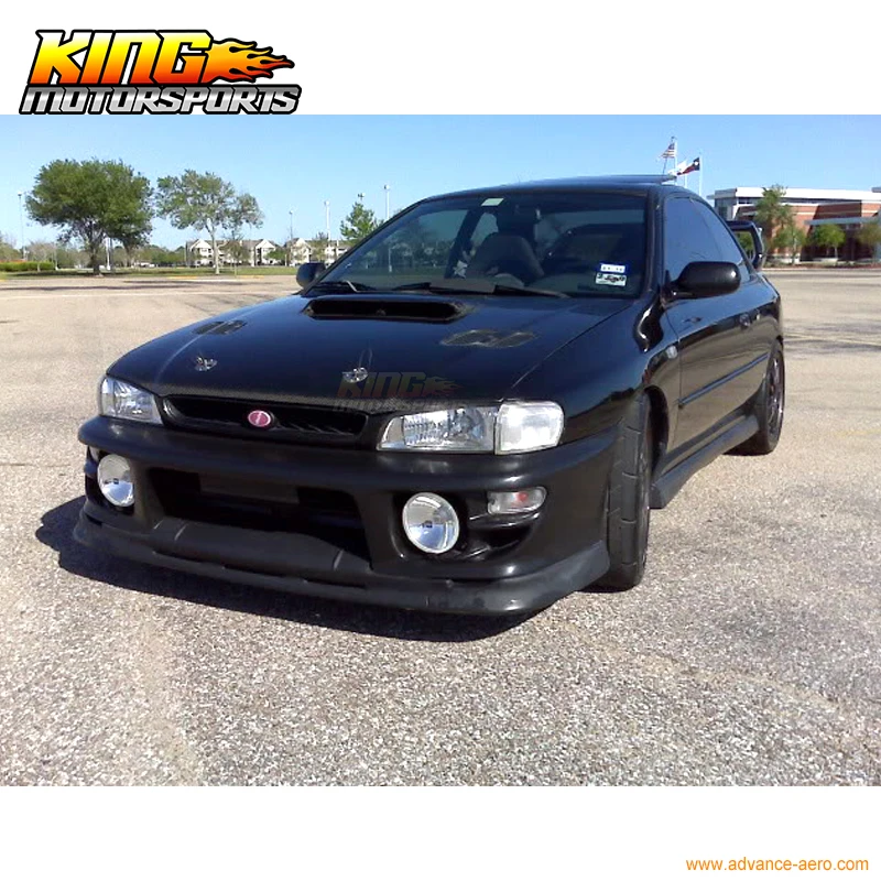 Подходит для 97-01 SUBARU IMPREZA WRX передний бампер LIP P1 STYLE PU Global БЕСПЛАТНАЯ доставка по