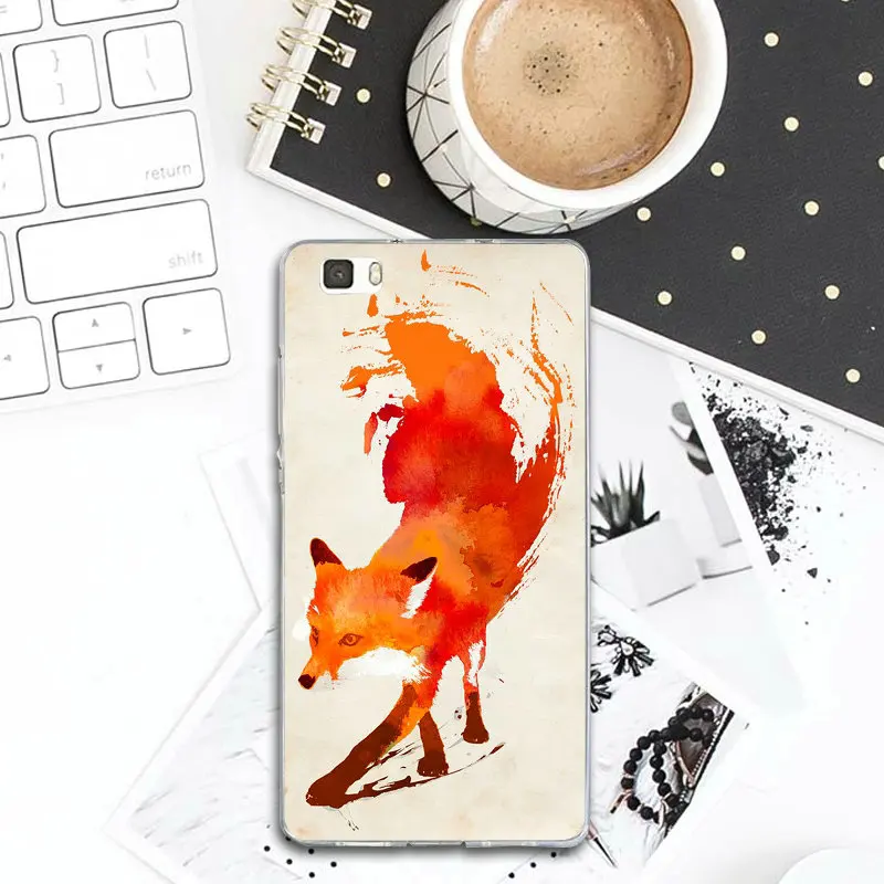 Чехлы из мягкого ТПУ С Рисунком Листьев леса для Huawei P8 P9 P10 P20 Lite Mate 10 Pro Y5 Y6 II Y7 Honor 6X