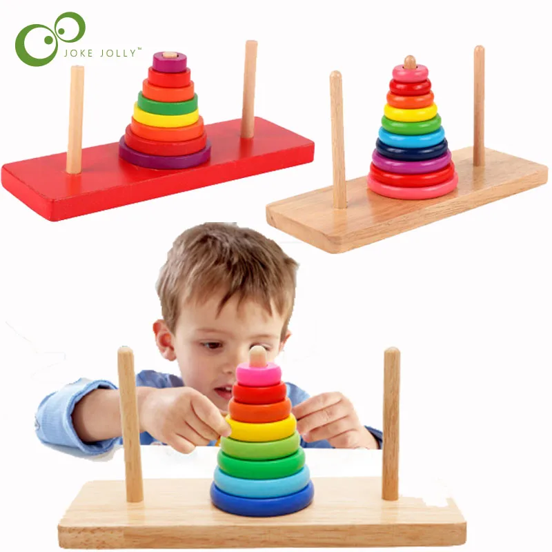 Ханойская башня Радужный круг Дженга Феррис сопряжение блоки восприятие цвета