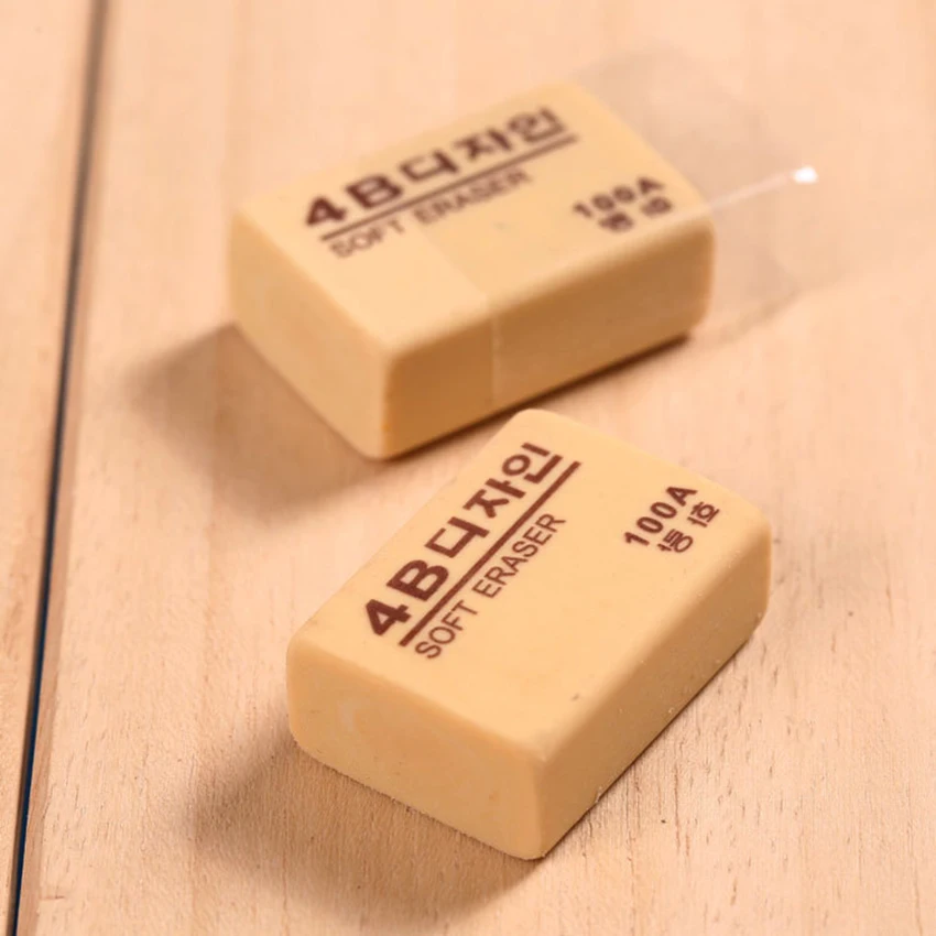 1 шт. 4B супер мини маленький бежевый рисования очиститель дизайн резиновой